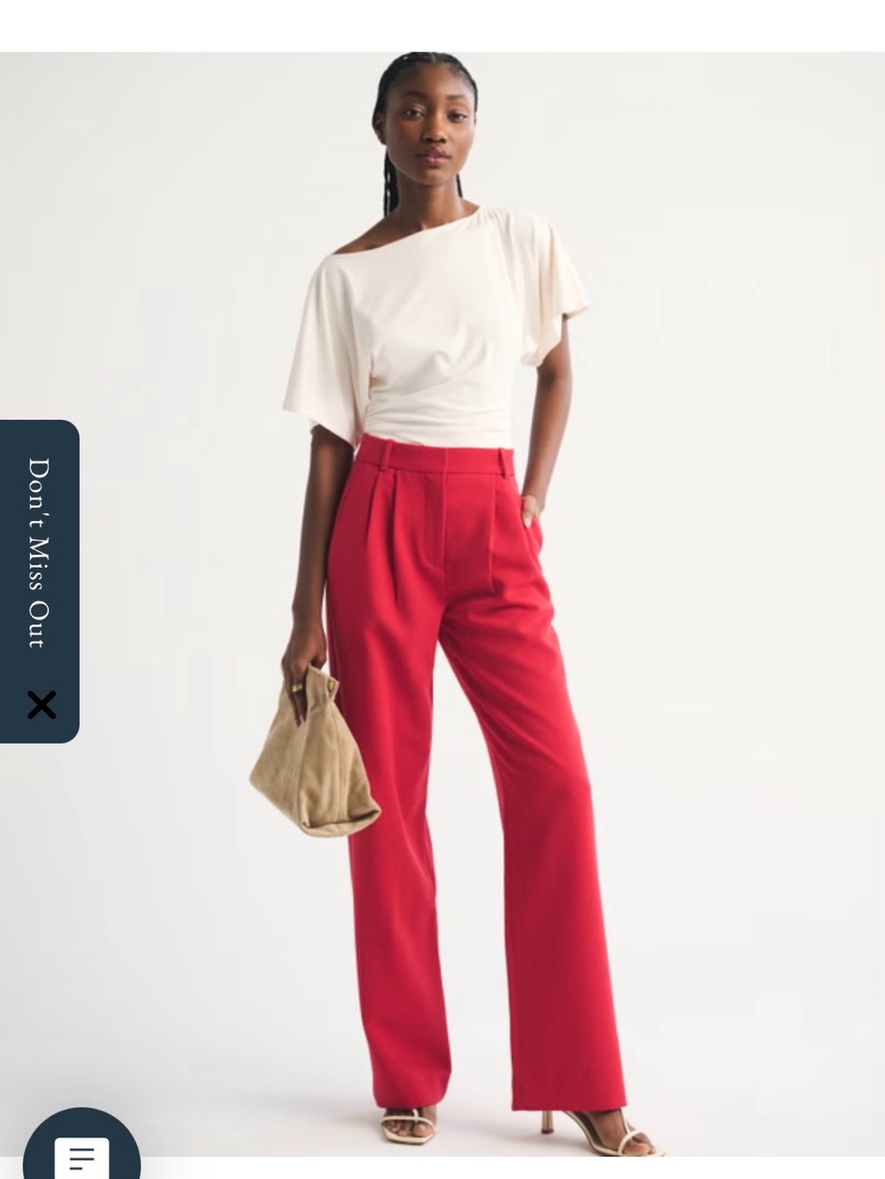 Abercrombie and Fitch Sloane Tailored Wide Leg Pant